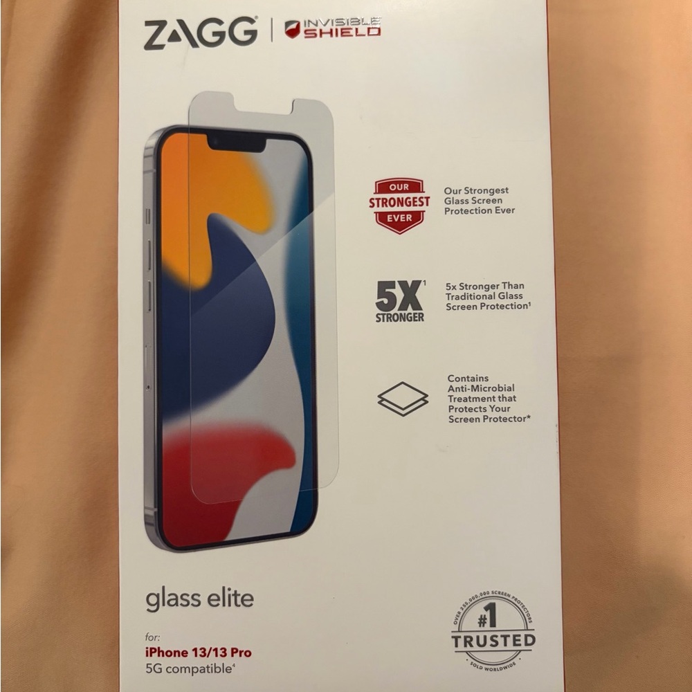 InvisibleShield Glass Elite Screen Protector for iPhone 13/13 Pro - Black